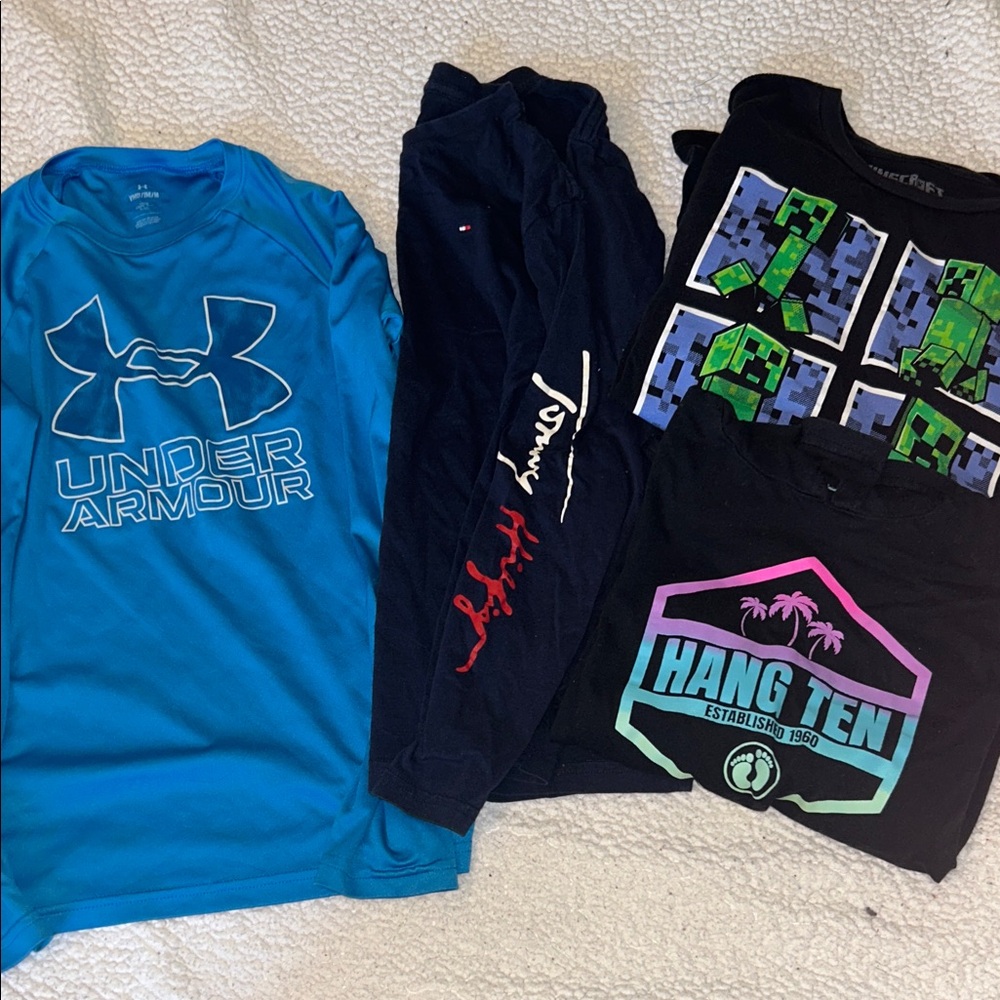 Boys 10/12 long sleeve tee bundle (4)